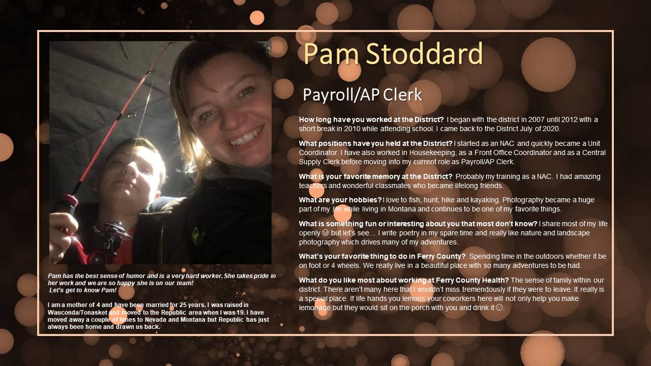 Employee spotlight - Pam Stoddard